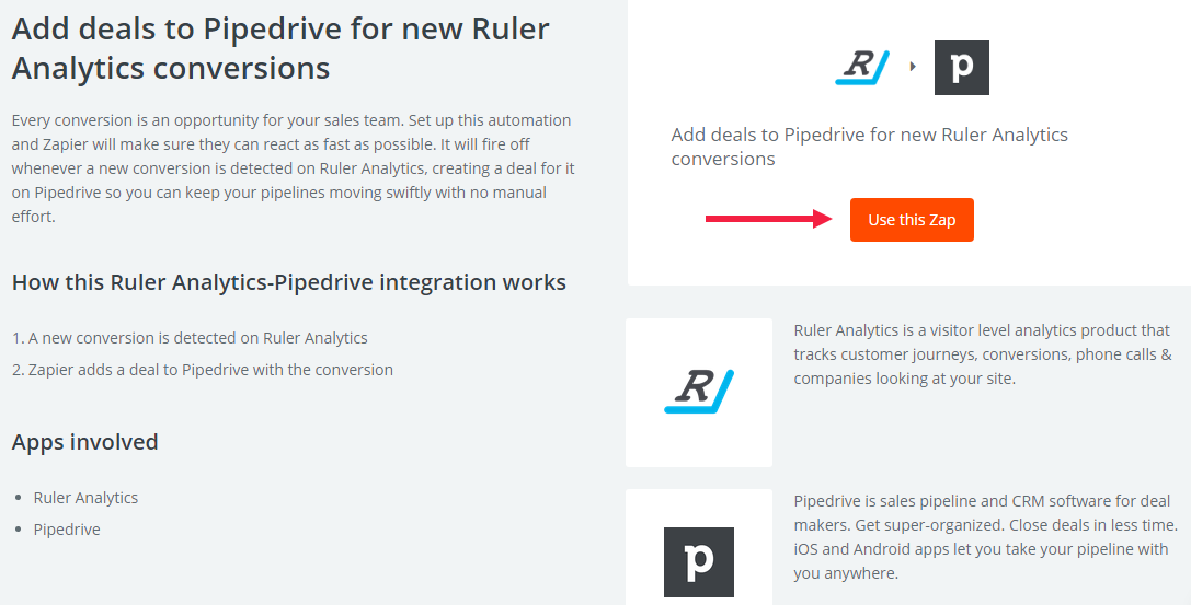 Step-by-Step How to Add Marketing Data to Pipedrive CRM Deals - www.ruleranalytics.com