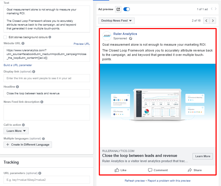 Deciphering the different Facebook ad types - traffic - www.ruleranalytics.com