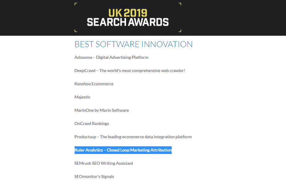 Best Software Innovation