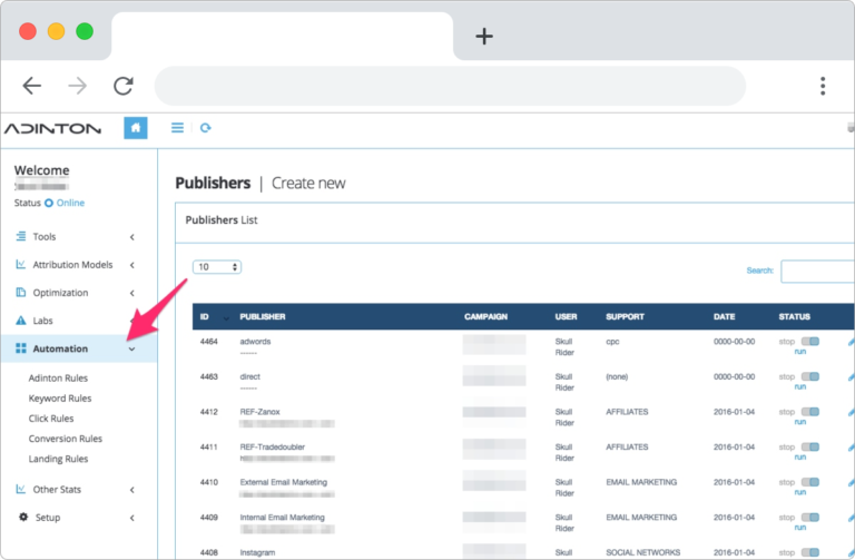 Conversion Tracking Software - Adinton - www.ruleranalytics.com