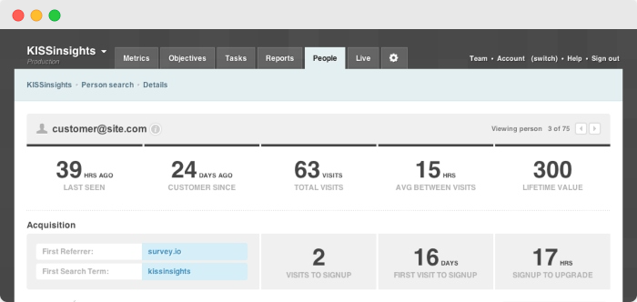Conversion Tracking Software - Kissmetrics - www.ruleranalytics.com