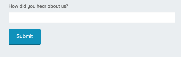 form field how did you hear about us