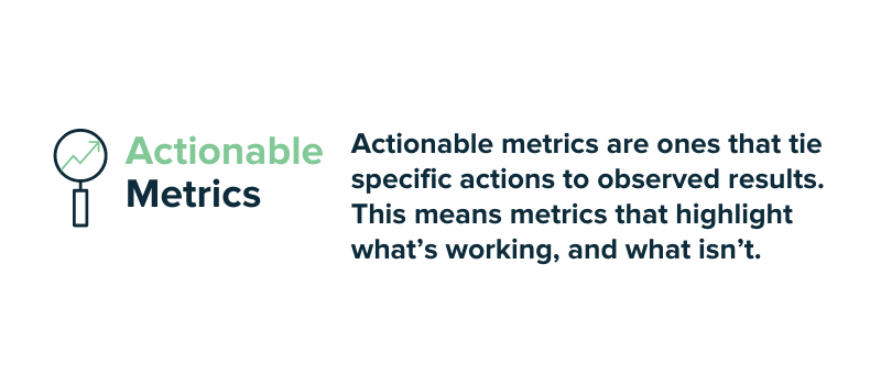 actionable metrics definition