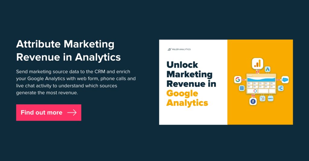 attribute marketing revenue in Google Analytics