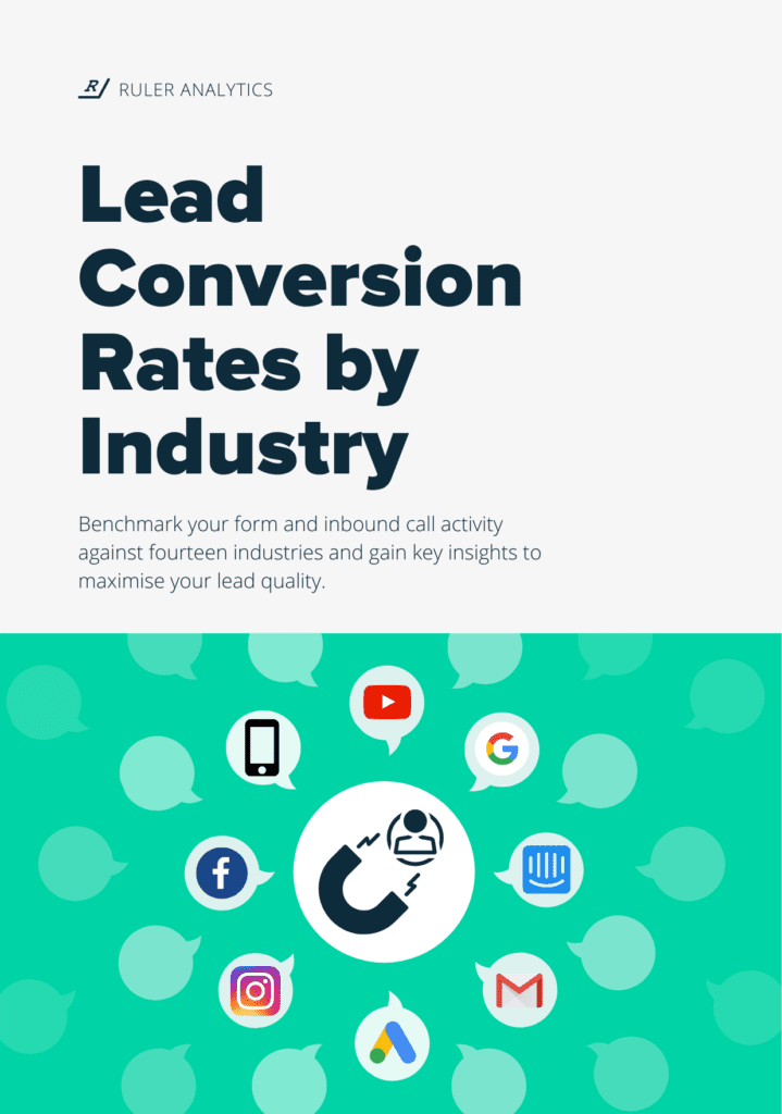 Lead Conversion Rates by Industry - front cover - www.ruleranalytics.com (2)