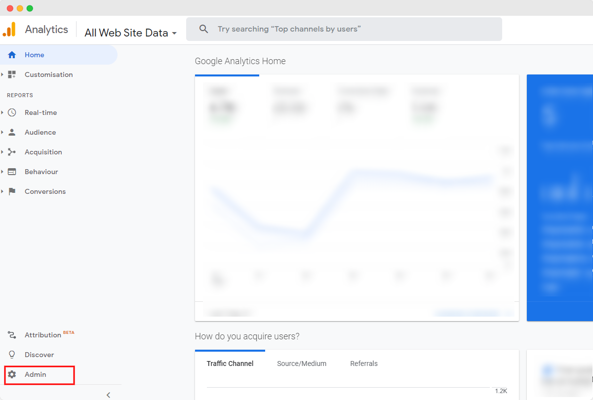 google analytics user tracking - step 1 - www.ruleranalytics.com