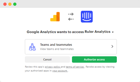 intercom google analytics - step 3 - www.ruleranalytics.com