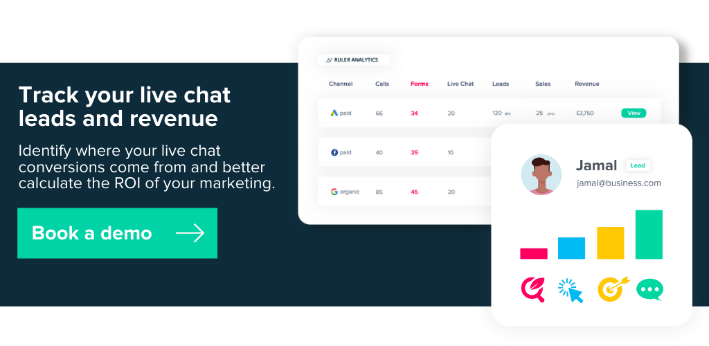 live chat demo banner - www.ruleranalytics.com